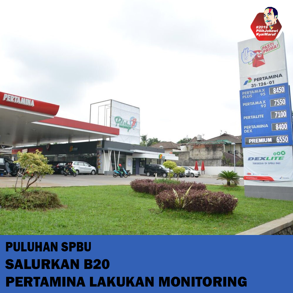 Puluhan SPBU Salurkan B20, Pertamina Lakukan Monitoring