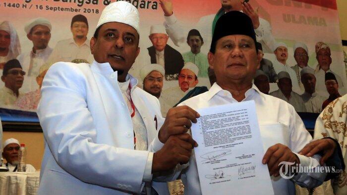 Prabowo Jamin Pulangkan Habib Rizieq ke Indonesia Jika Menang Pilpres 2019