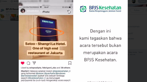 Terkait Hoax, BPJS Kesehatan Juga Laporkan Akun @anisadestya ke Bareskrim