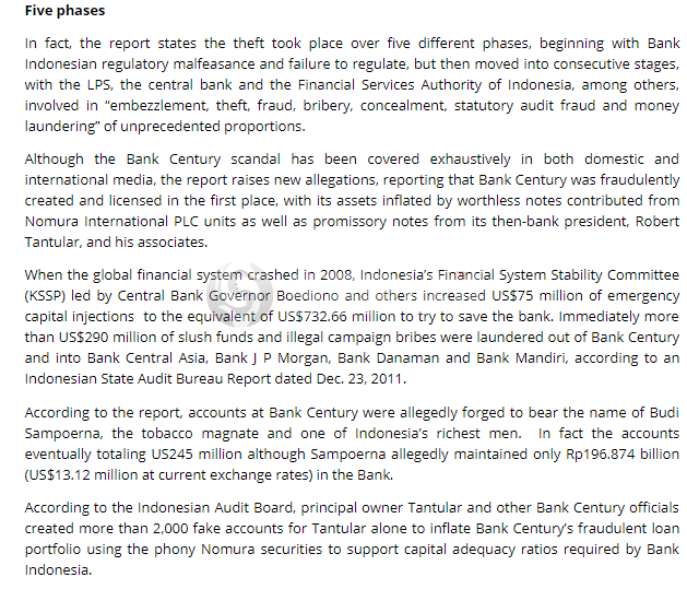Setelah Heboh dan Sempat Hilang, Kini Artikel Asia Sentinel Berganti Judul 