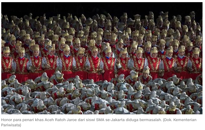 Honor Penari Ratoh Jaroe di Asian Games Diduga Bermasalah