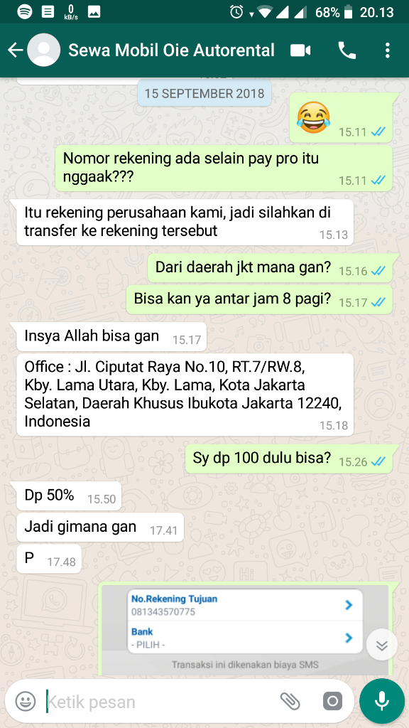 Penipuan Berkedok Sewa Mobil, Hati Hati Paypro