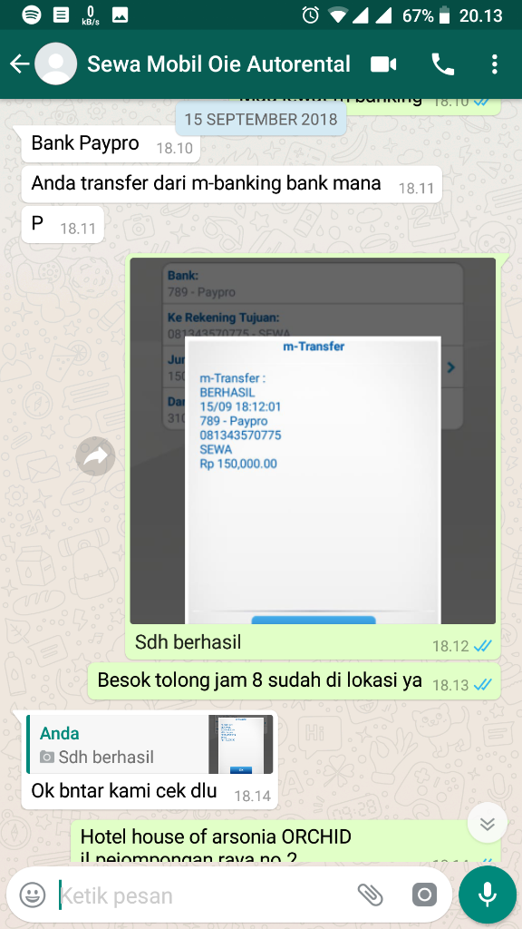 Penipuan Berkedok Sewa Mobil, Hati Hati Paypro