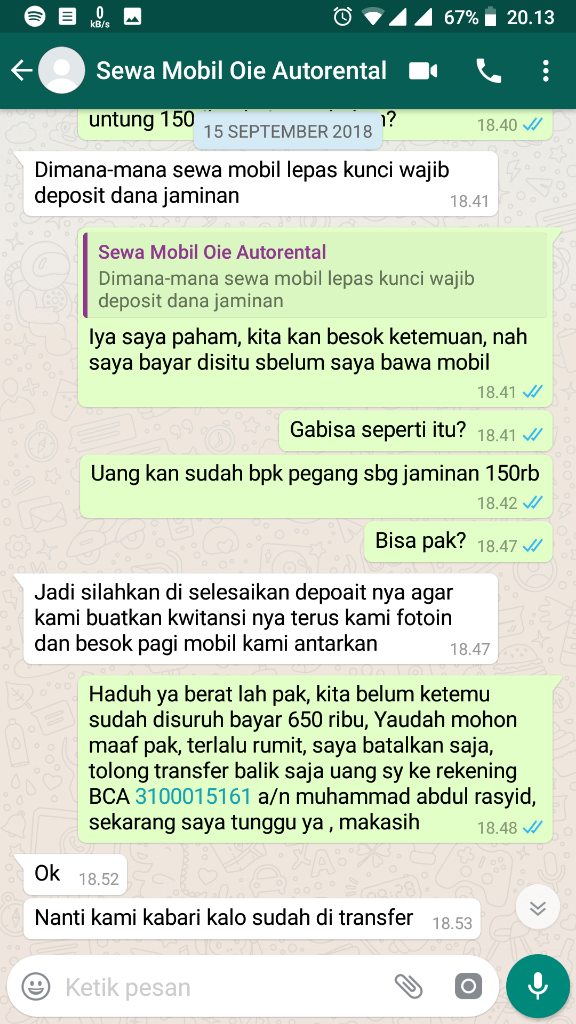 Penipuan Berkedok Sewa Mobil, Hati Hati Paypro