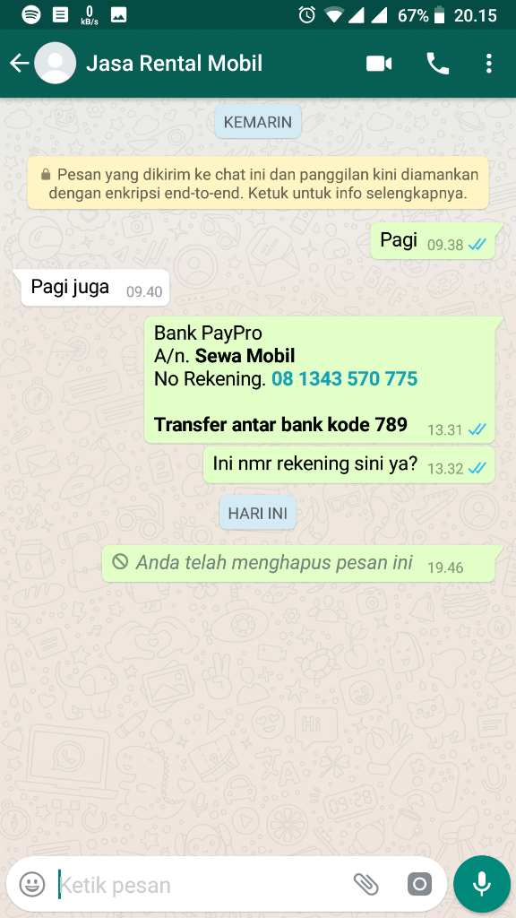 Penipuan Berkedok Sewa Mobil, Hati Hati Paypro