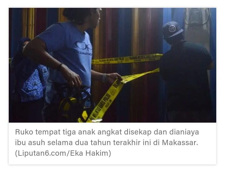 Perjuangan Dramatis 3 Anak Angkat Kabur dari Penyekapan Ibu Asuh di Makassar
