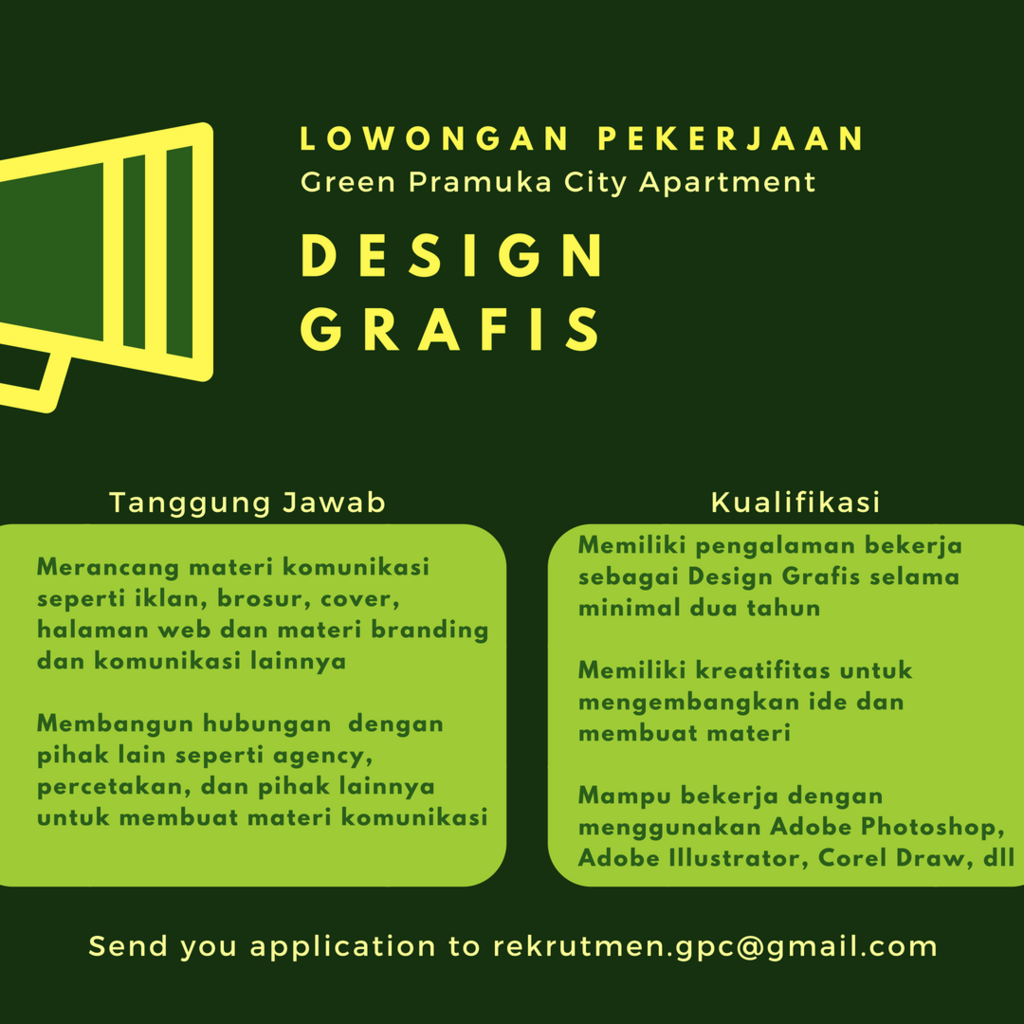 [Rawasari, Jakarta Pusat] - Lowongan Graphic Designer | KASKUS