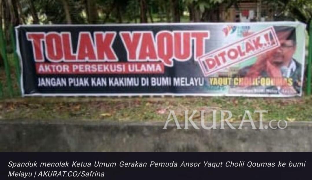 Warga Riau ke Yaqut Cholil: Menjijikan Mendengar Tuan Ingin Berkhutbah Ttg Pancasila