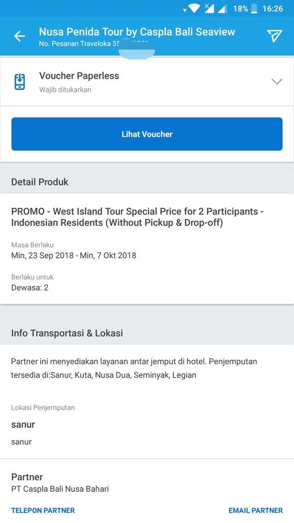gajadi pake, tiket tour nusa penida (nuspen) traveloka aktif tgl 23 sep - 7 okt 