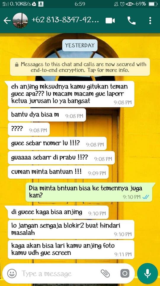 Waspada, Modus Minta Kode Whatsapp Berujung Teror Kepada Mahasiswa Baru