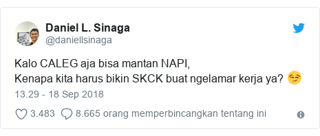 Kalau caleg bisa dari mantan napi, kenapa warga harus membuat SKCK?