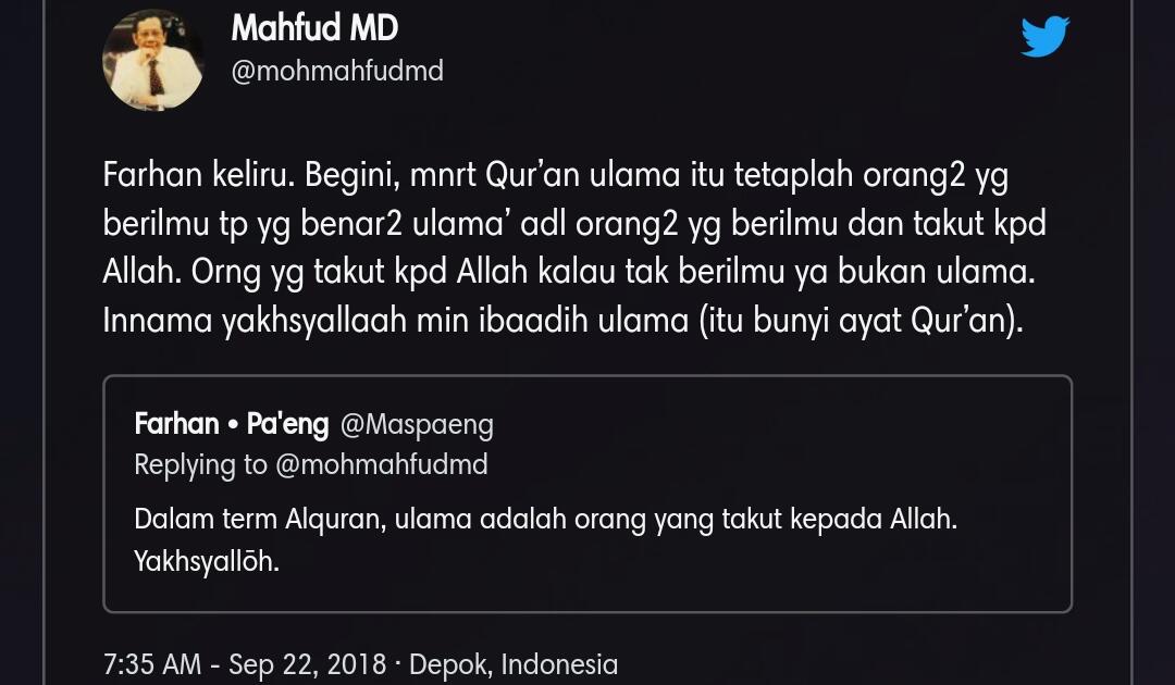 Alasan Prof Mahfud MD Sebut Cawapres Sandiaga Salahudin Uno Adalah Seorang Ulama