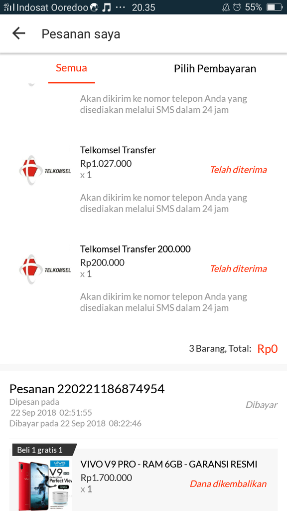 Kena tipu lazada, gmna laporin nya.. 