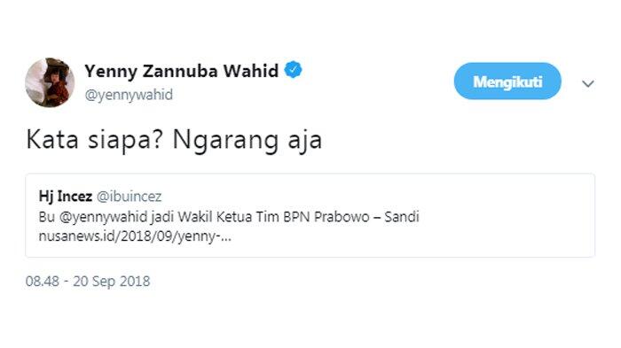 Ini Reaksi Alissa Wahid Soal Artikel 'Kegeraman Keluarga karena Prabowo Hina Gus Dur'