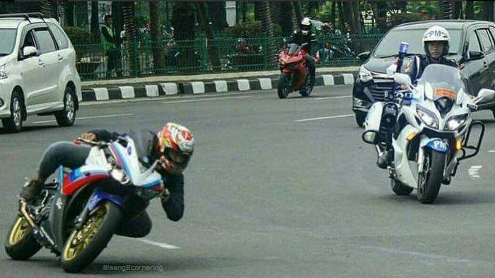 TREN CORNERING ALA MOTOGP, JANGAN BANYAK GAYA KALAU DI JALAN