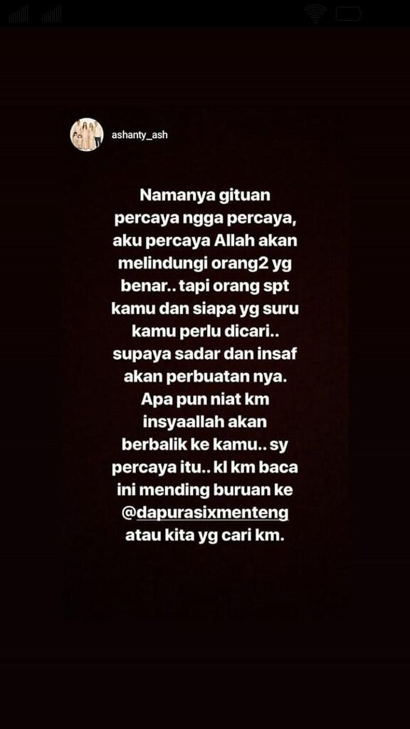 Duh! Setelah Dupa, Ashaty Dapat Teror Kain Kafan