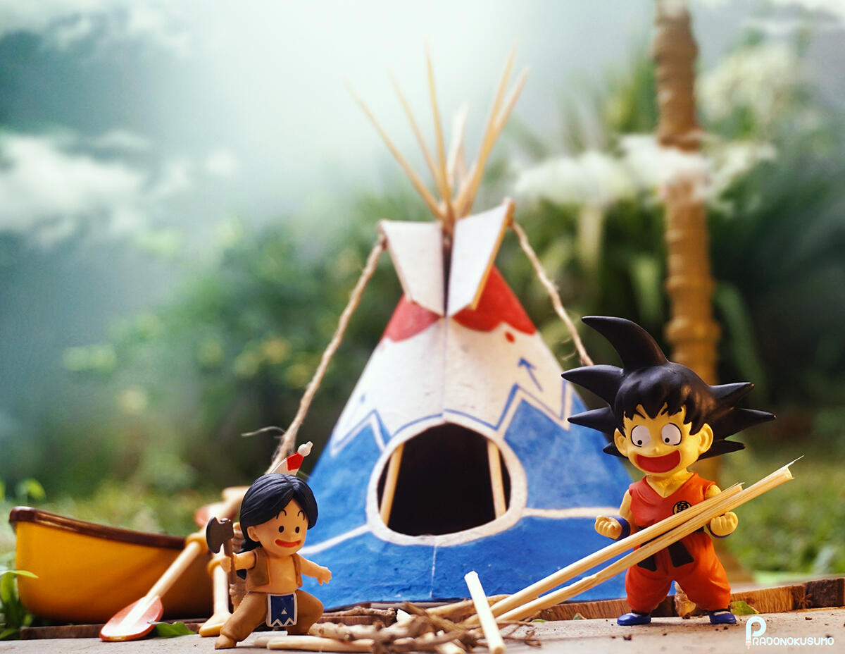 DIY Cara membuat tenda Indian Diorama Maket untuk keperluan Toy photography