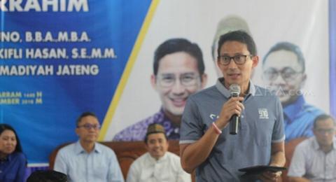 Sandiaga Uno: Nomor Urut 2 itu Pesan dari Langit