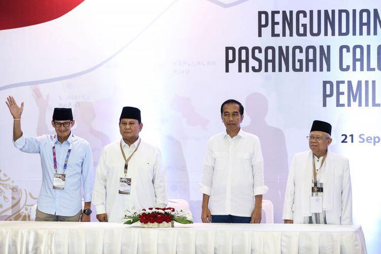 Dana Awal Kampanye, Jokowi-Ma'ruf Rp 11 Miliar, Prabowo-Sandiaga Rp 2 Miliar
