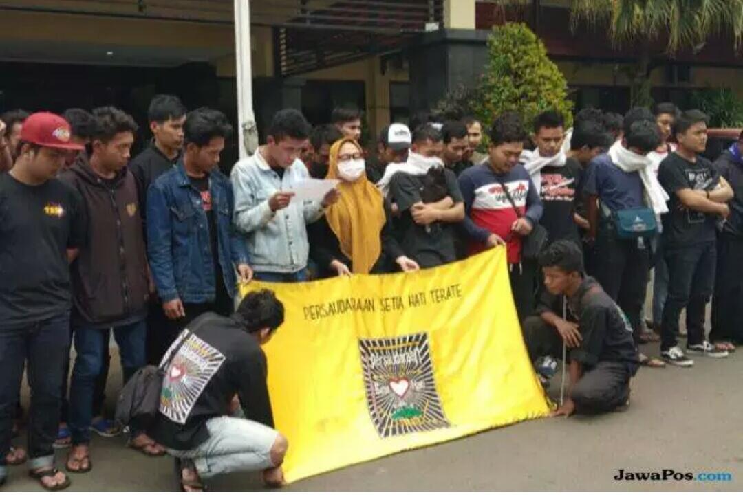 Usai Ribut dengan Pengguna Jalan, PSHT Kota Malang Ucapkan Ikrar Damai