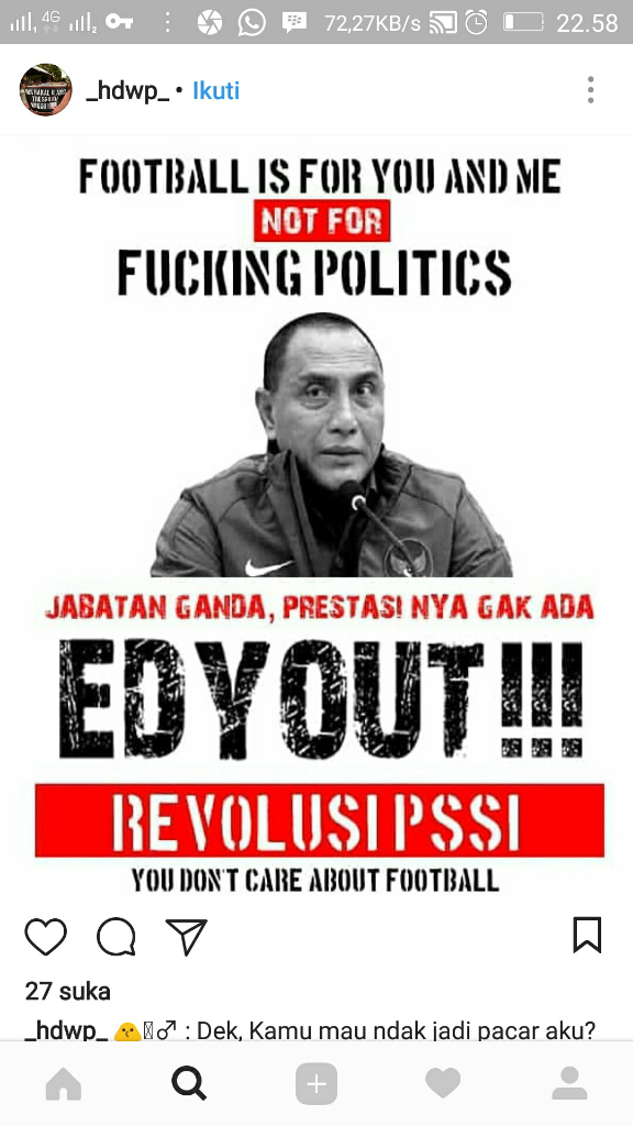 Meme Kocak Netizen Atas Jawaban Edy Rahmayadi Ketum Pssi 