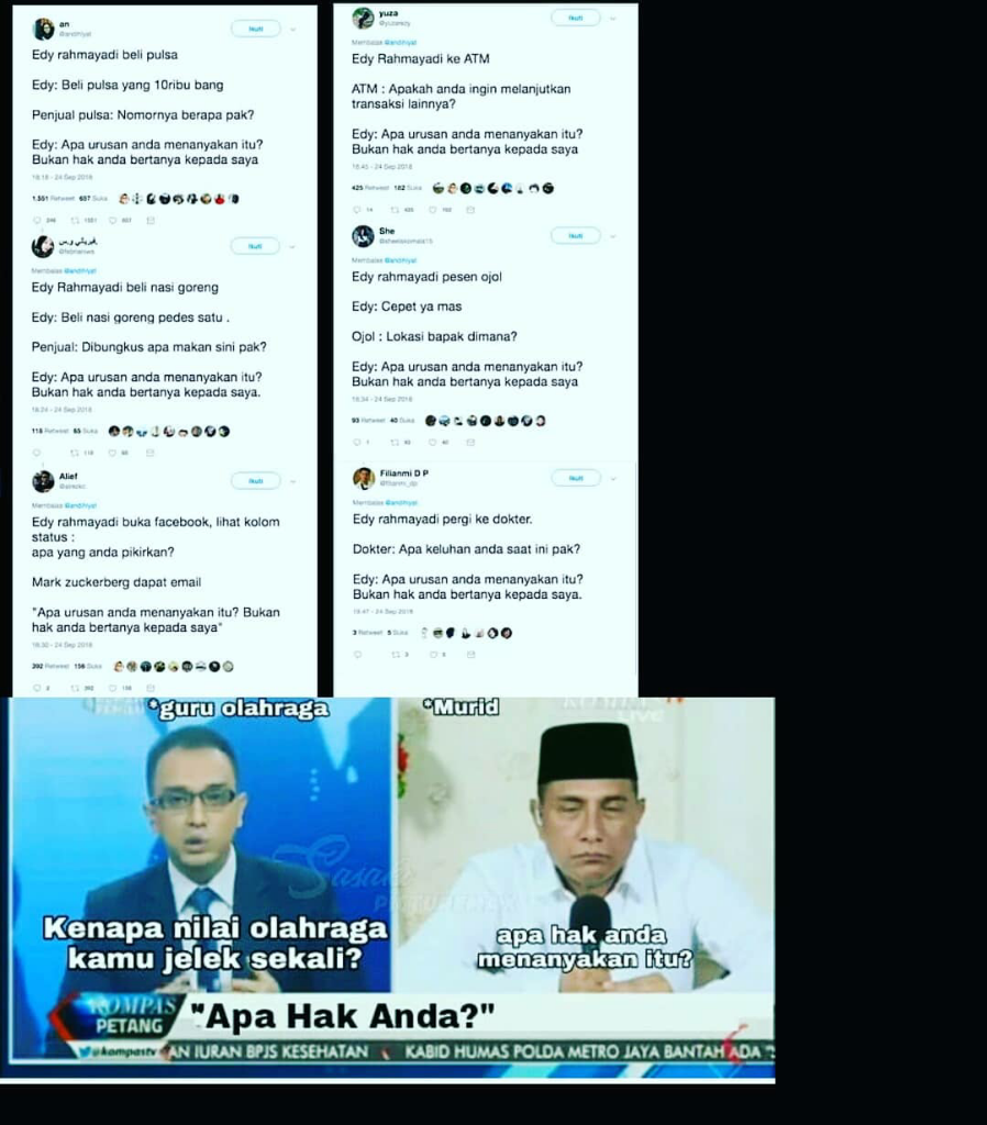 Meme Kocak Netizen Atas Jawaban Edy Rahmayadi Ketum Pssi 