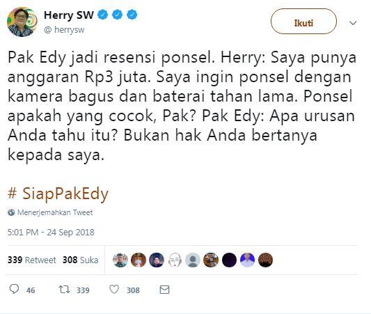 10 Meme Cuitan #SiapPakEdy, Terkait Jawaban Ketum PSSI saat Diwawancarai