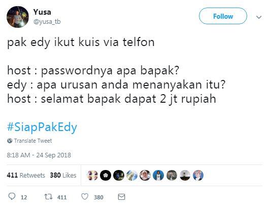 10 Meme Cuitan #SiapPakEdy, Terkait Jawaban Ketum PSSI saat Diwawancarai