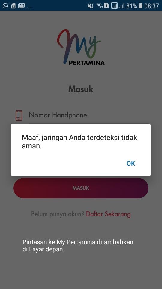 Aplikasi my pertaminan yg aneh