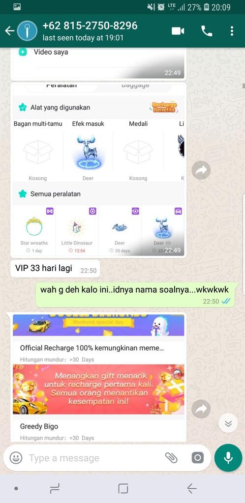 PENIPU PENJUAL AKUN BIGO +6281527508296