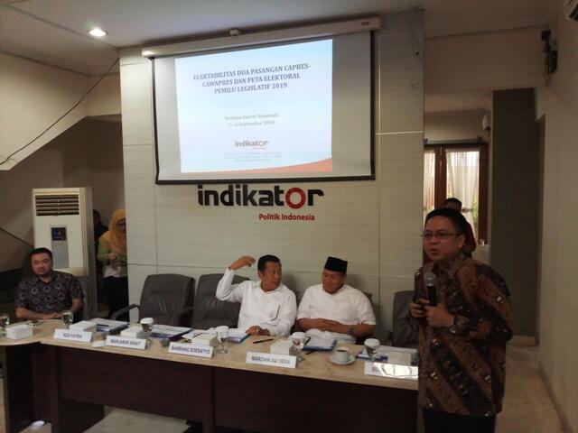 Survei: Elektabilitas Jokowi Mengungguli Prabowo