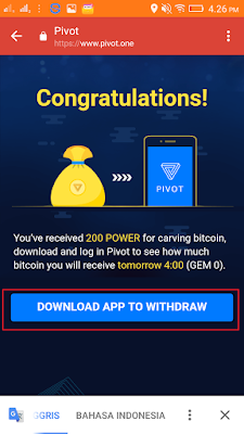 CARA LENKAP DAPAT BITCOIN GRATIS By PIVOT