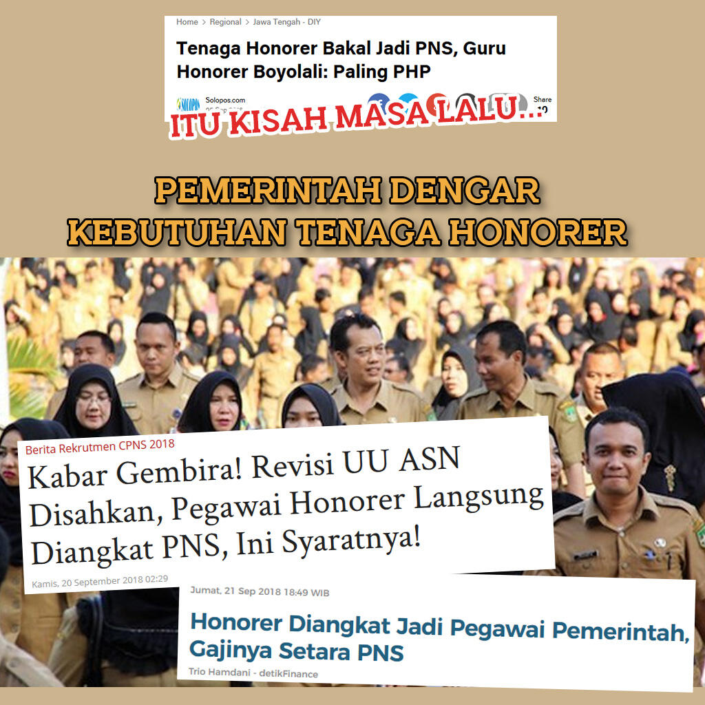 Honorer Diangkat Jadi Pegawai Pemerintah, Gajinya Setara PNS