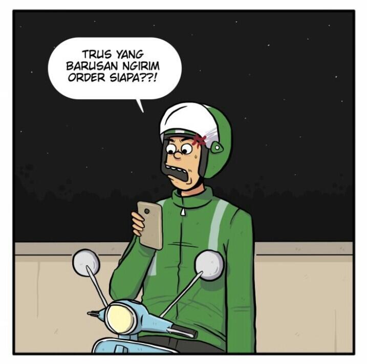 #AslinyaLo Review Komik Si Abi Driver Ojol by dmega