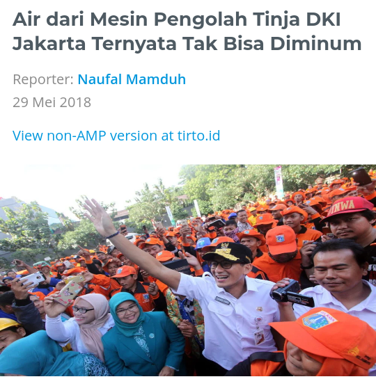 Gara-gara Bau Sampah di Pasar, Sandiaga Ajak Ganti Presiden