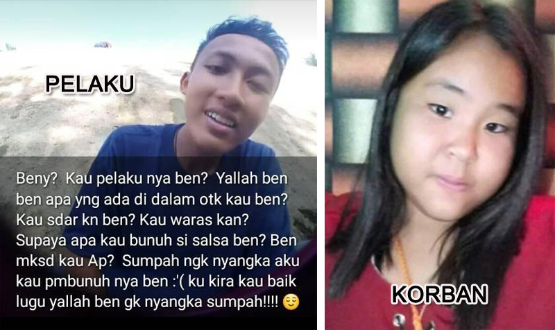 Salsabila Dibunuh Pacar, Pelaku Ada Rencana Memperkosa, Tak jadi karena Dia Lagi Haid
