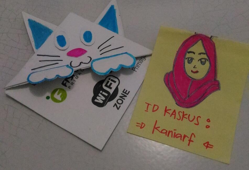 &#91;COC DIY&#93; Manfaatkan Kertas Bekas Menjadi Corner Bookmark Lucu