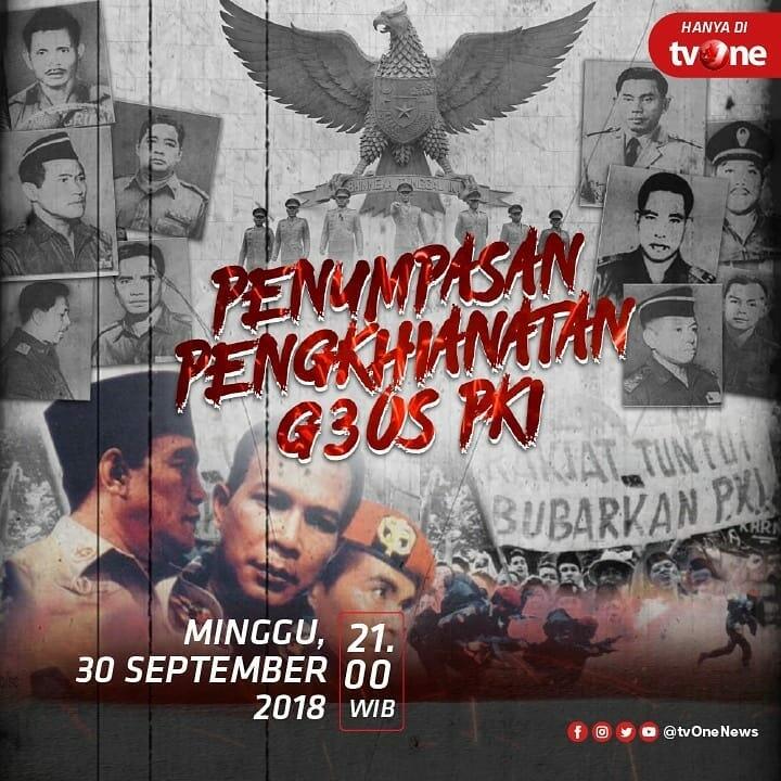 Hak Tayang Dikembalikan, TV One Bisa Siarkan Film G30S/PKI