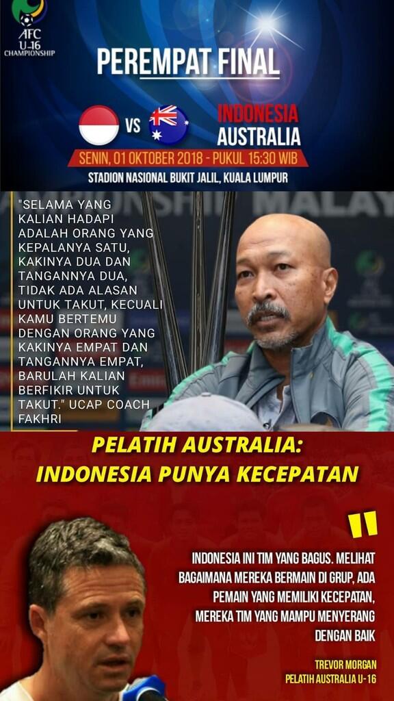 Timnas Indonesia U-16 Pantang Minder Hadapi Australia