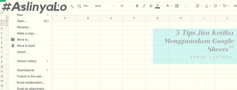&#91;COC&#93; 5 Tips Jitu Menggunakan Google Sheets #AslinyaLo