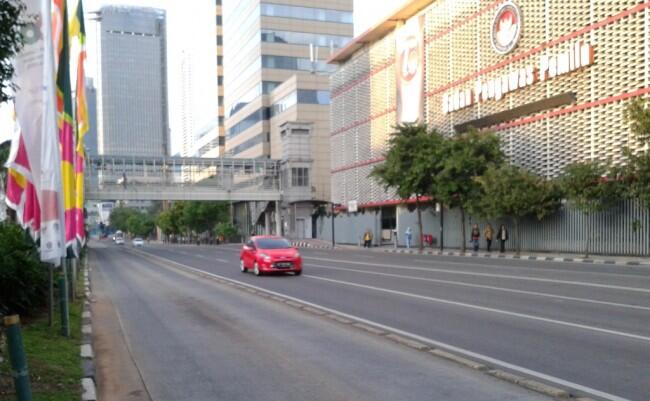 Kirab Obor APG Berlangsung, Arus Lalu Lintas Jakarta Dialihkan