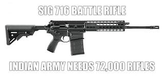 Sig 716 & Caracal 816 Jadi Senapan Pengganti INSAS India