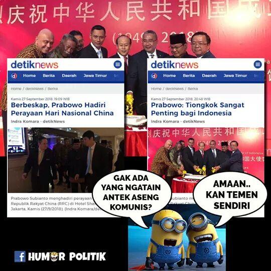 Timses Jokowi Sindir Prabowo Lagi Digoda China