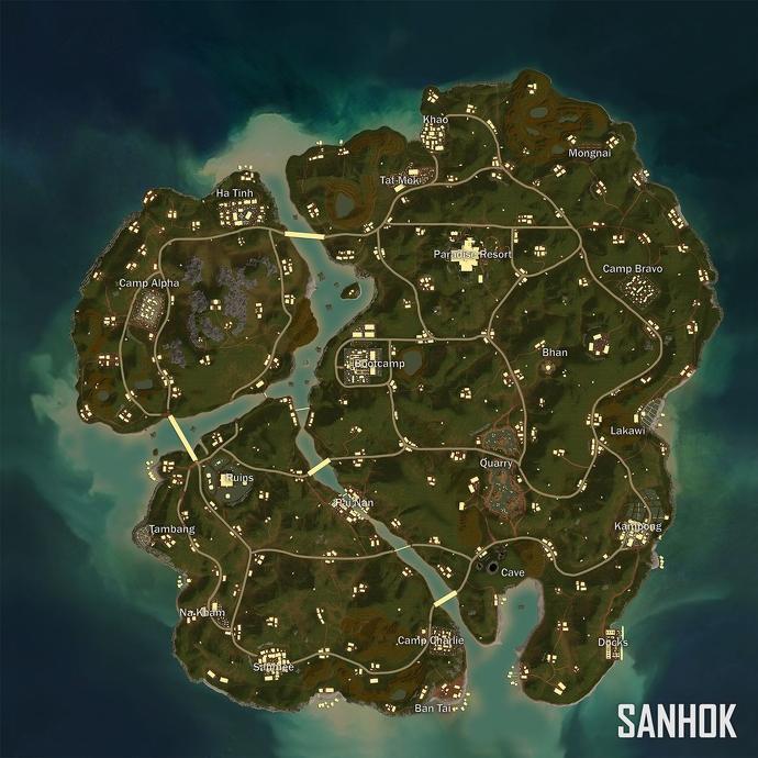 Map Sanhok PUBG Mobile | PUBG Mobile