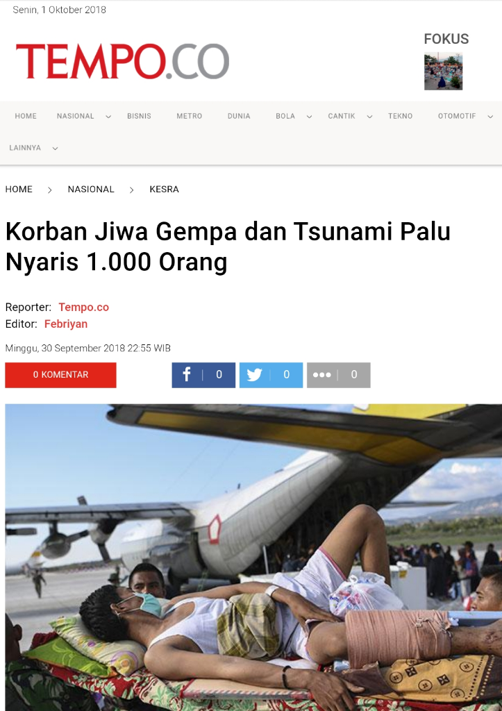 Sekretaris PBNU: Tak Ada Kaitan Gempa Palu dengan Gus Nur Tersangka