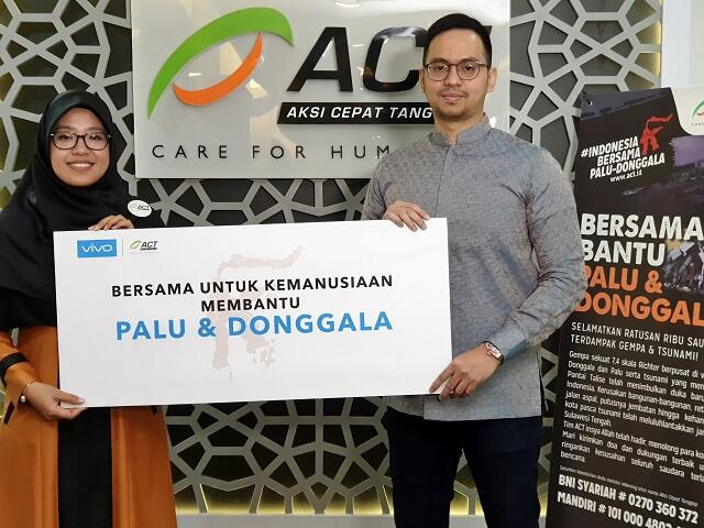 Vivo Indonesia Bersama ACT untuk Kemanusiaan Membantu Palu dan Donggala