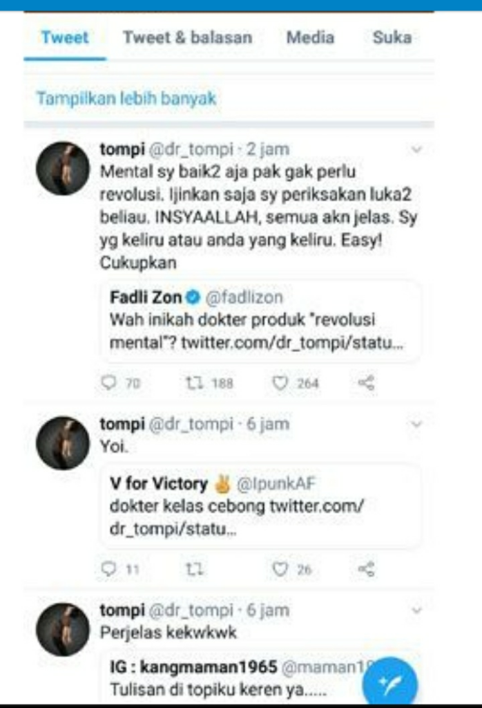 Balas Fadli Zon, Tompi Siap Periksa Ratna Sarumpaet Jika Benar Korban