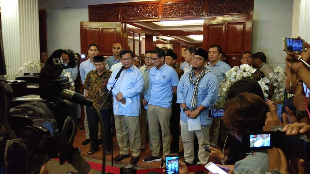 Prabowo Minta Maaf Telah Ikut Menyebarkan Berita Bohong