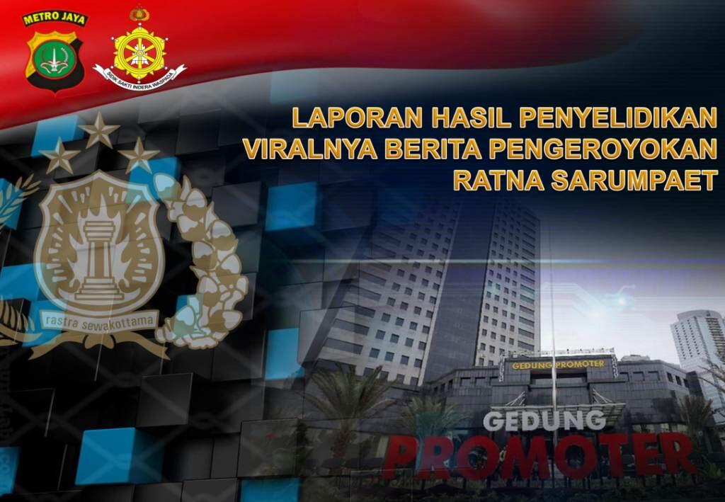 Polisi Buktikan Ratna Sarumpaet Pembohong dan Menebar Hoax Penganiayaan