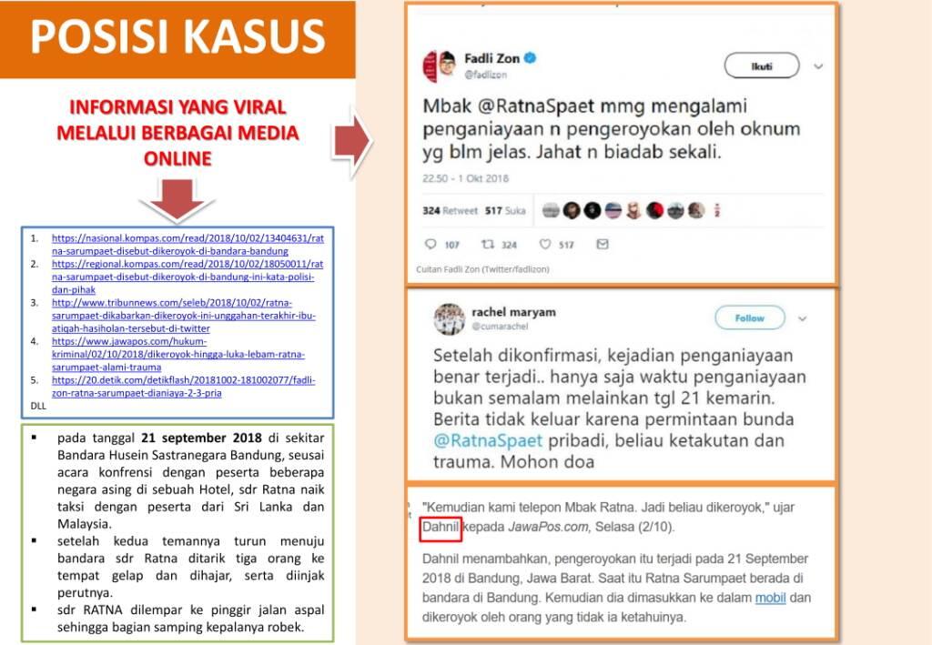 Polisi Buktikan Ratna Sarumpaet Pembohong dan Menebar Hoax Penganiayaan